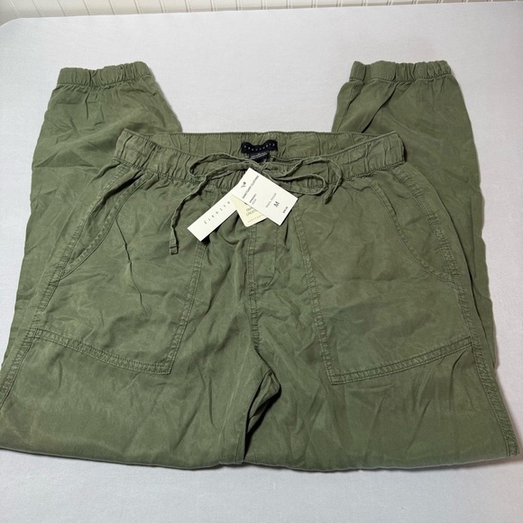 Sanctuary Olive Green Tencel Jogger Pants - Picture 5 of 10